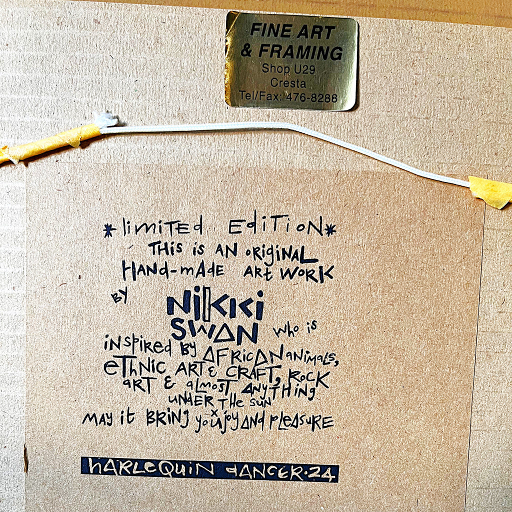 South African Art: Nikki Swan Ethnic Rock Art Collection, Trio (1998)