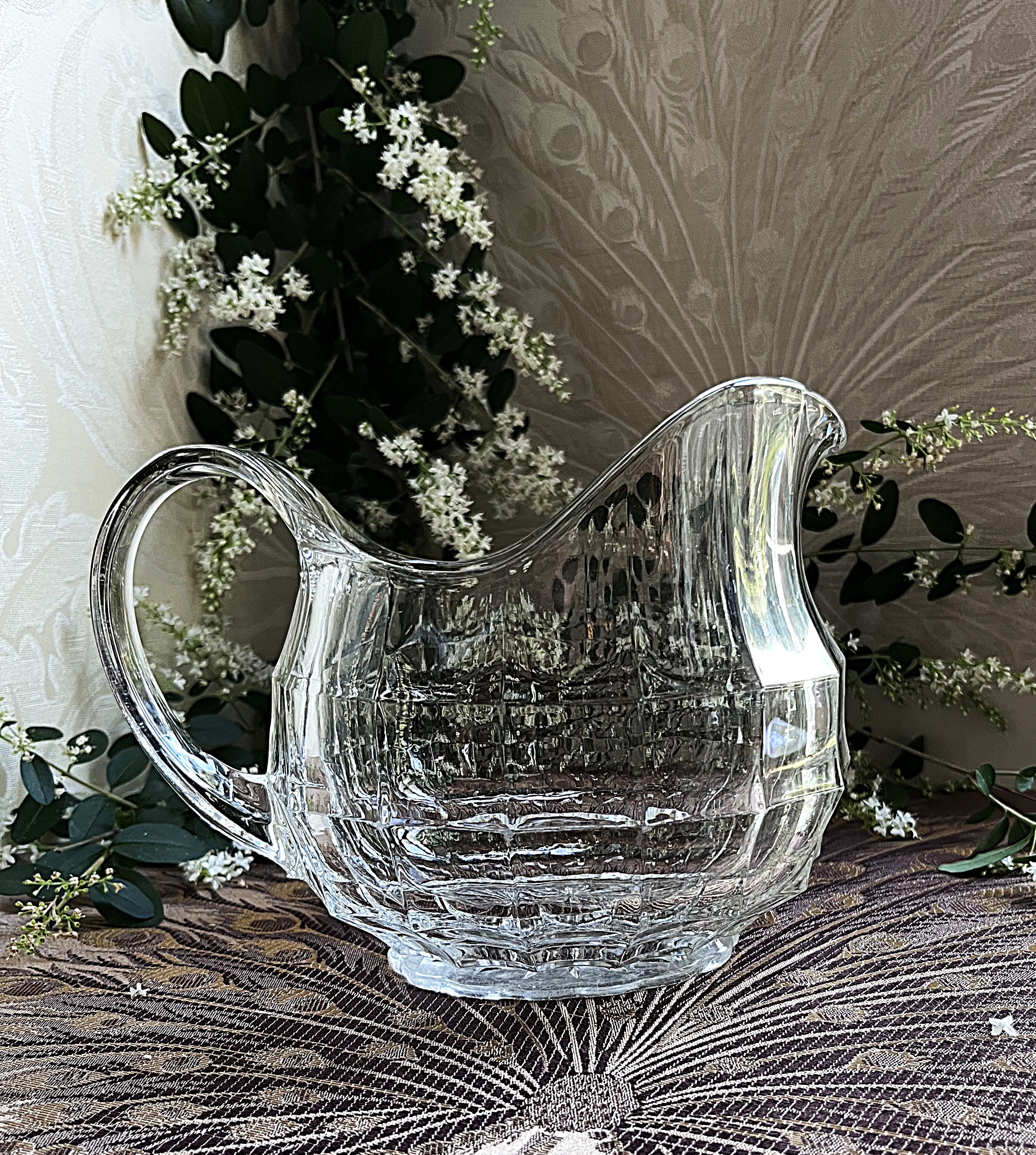 Glass Pitcher: Art Deco Edwardian Pitcher, Davidson Glass