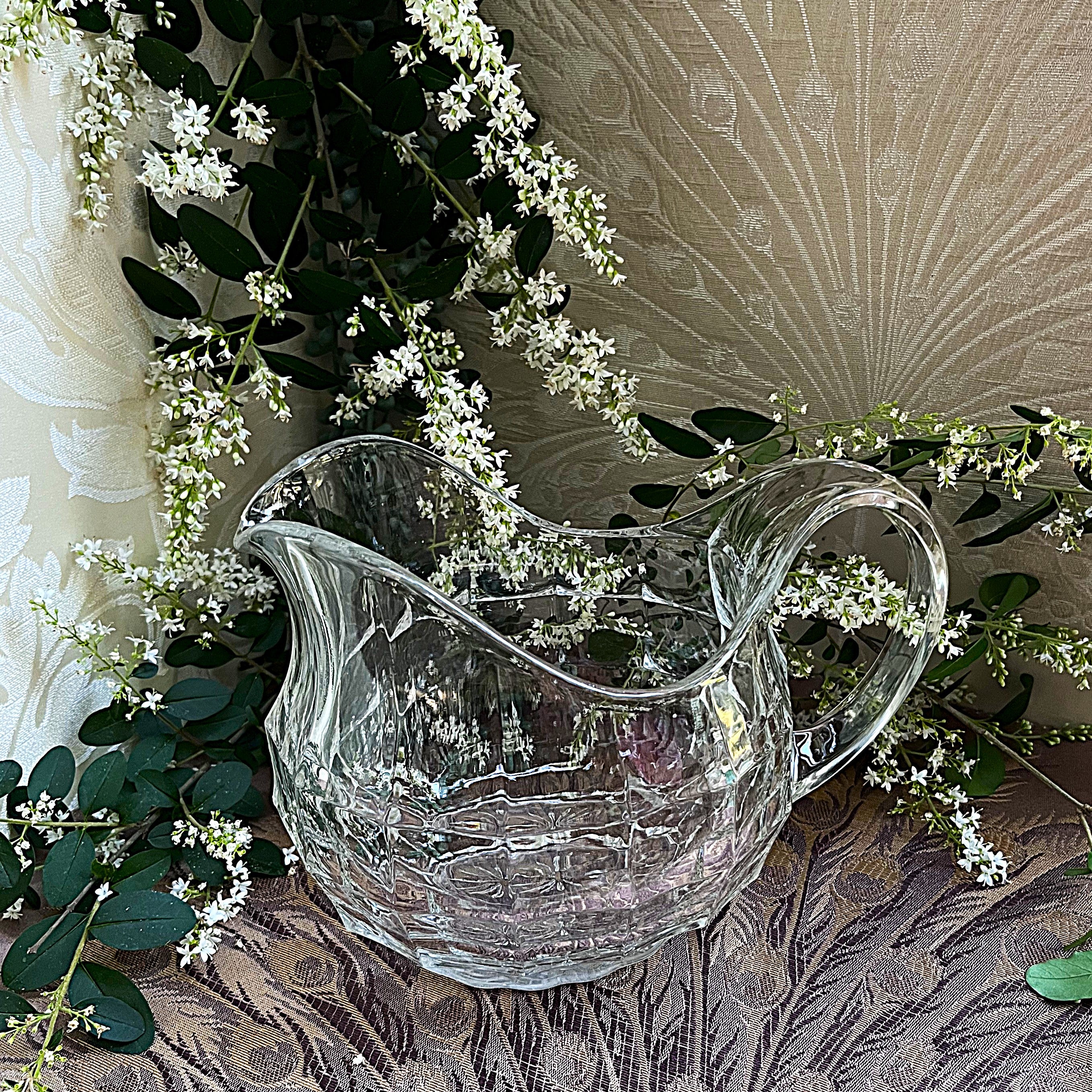 Glass Pitcher: Art Deco Edwardian Pitcher, Davidson Glass