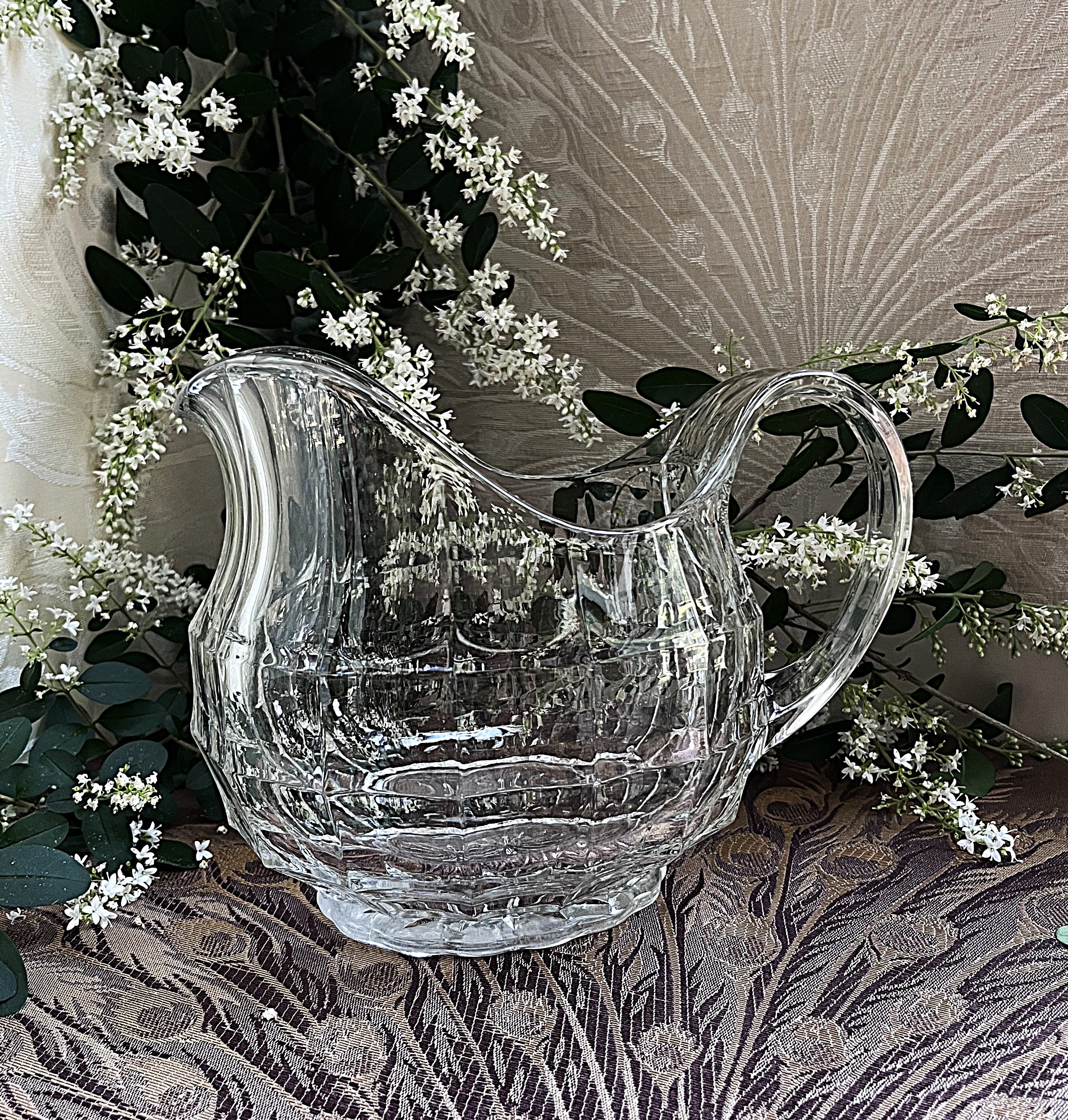 Glass Pitcher: Art Deco Edwardian Pitcher, Davidson Glass