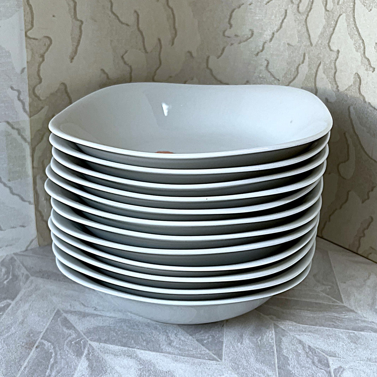 Dinnerware: Langenthal Swiss Porcelain "Morning Glory" Dessert Bowls (Set of 12)