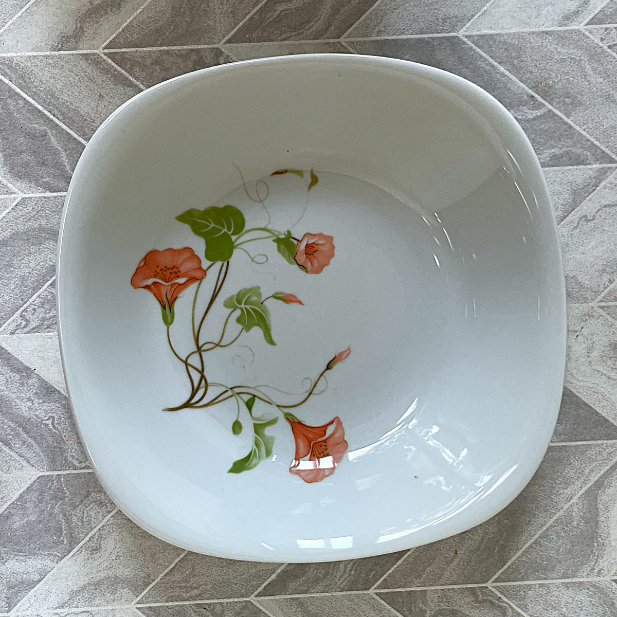 Dinnerware: Langenthal Swiss Porcelain "Morning Glory" Dessert Bowls (Set of 12)