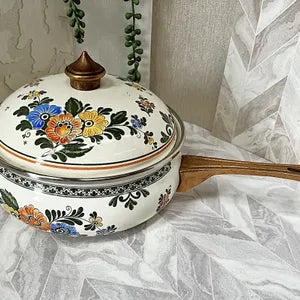 Enamel: ASTA "Old Amsterdam” Enamel Saucepan
