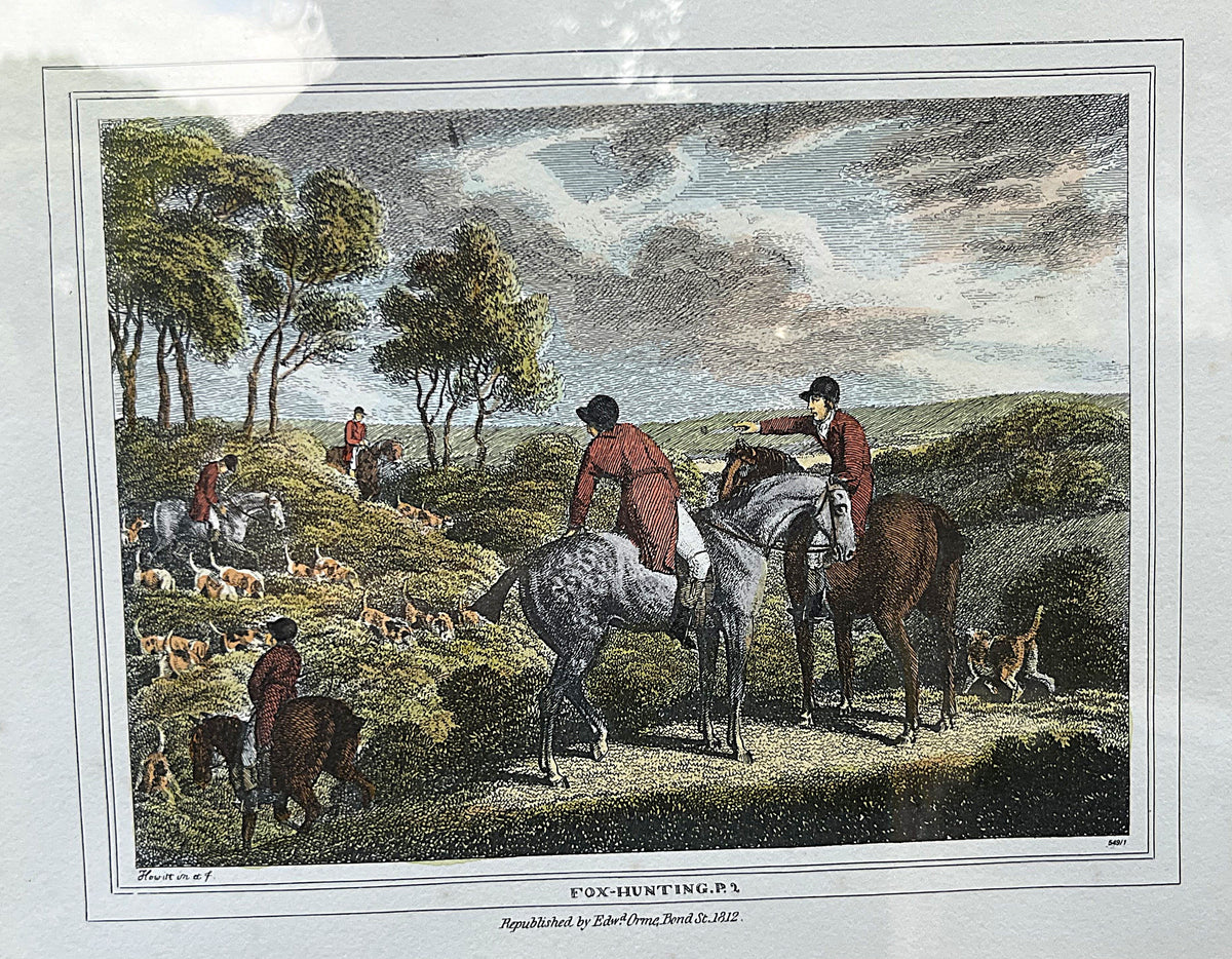 Prints & Etchings: Samuel Howitt & Edward Orme Fox-Hunting Reproduction
