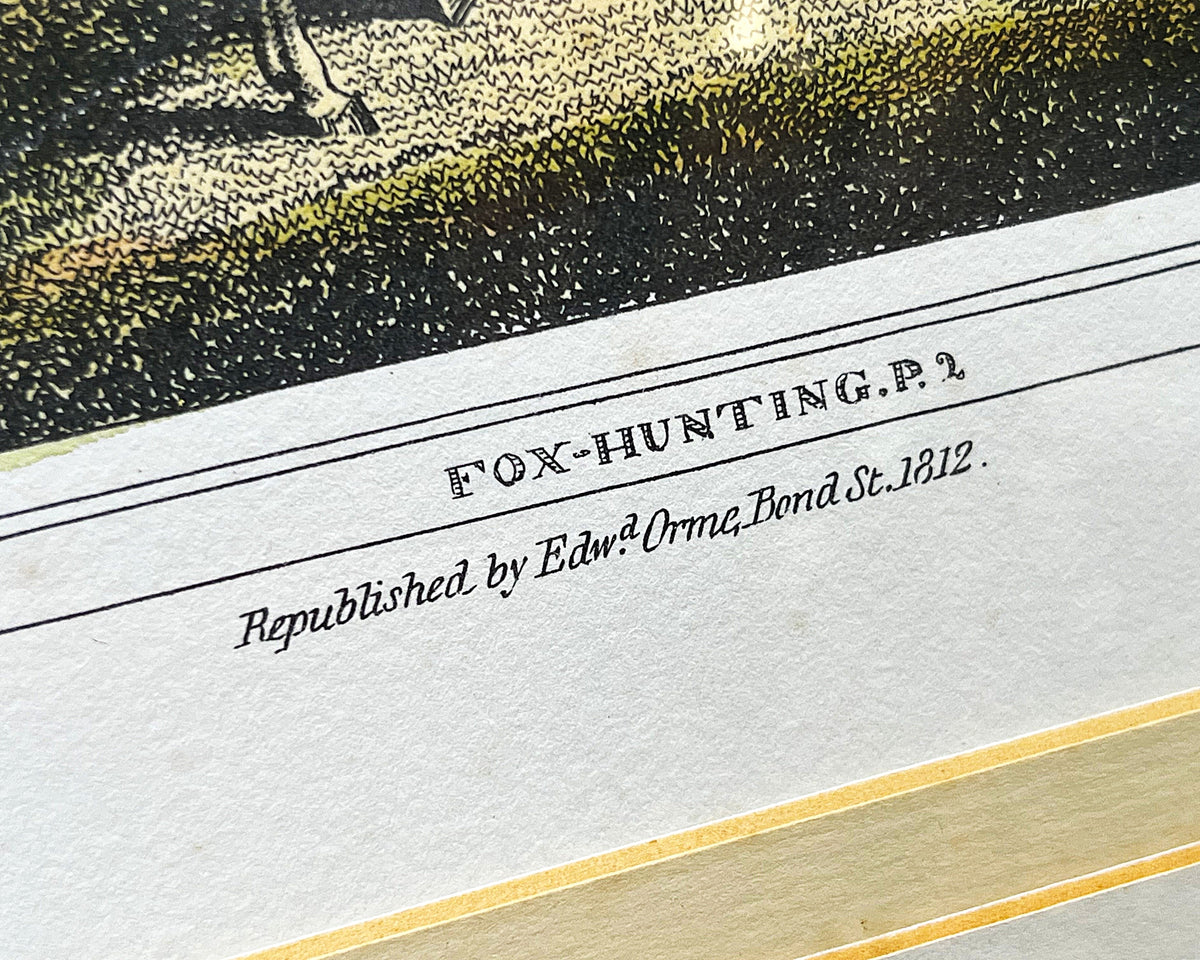 Prints & Etchings: Samuel Howitt & Edward Orme Fox-Hunting Reproduction