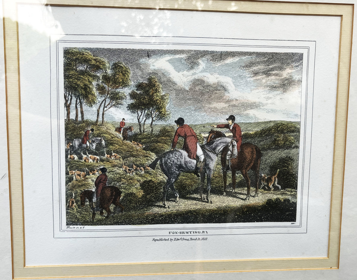 Prints & Etchings: Samuel Howitt & Edward Orme Fox-Hunting Reproduction