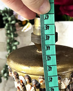 Lamps: Mid-Century Hollywood Regency Grotto-Style Encrusted Seashell Amphora Lamp Base