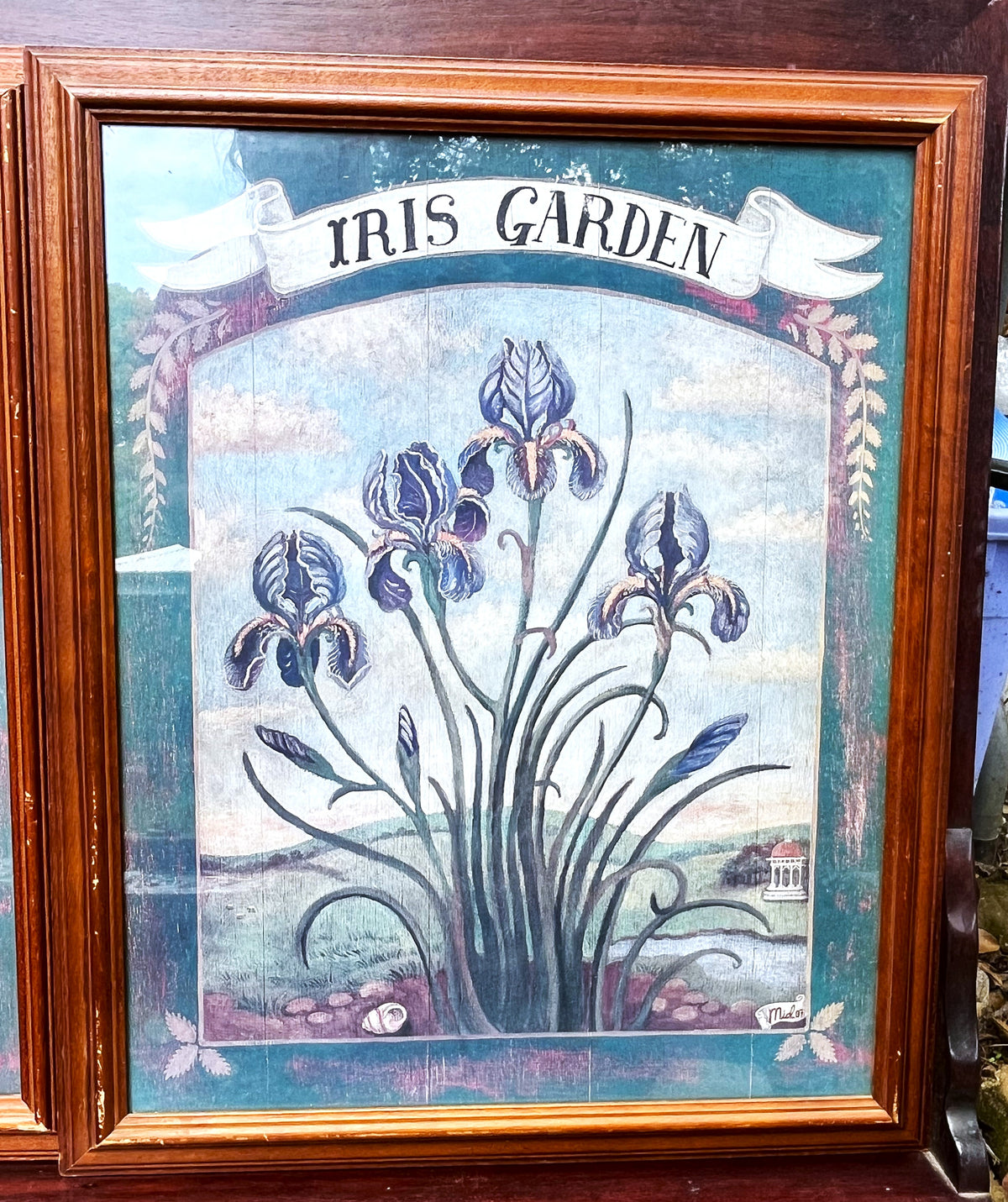 Botanical Art: Decorative Country Décor, Framed Irises