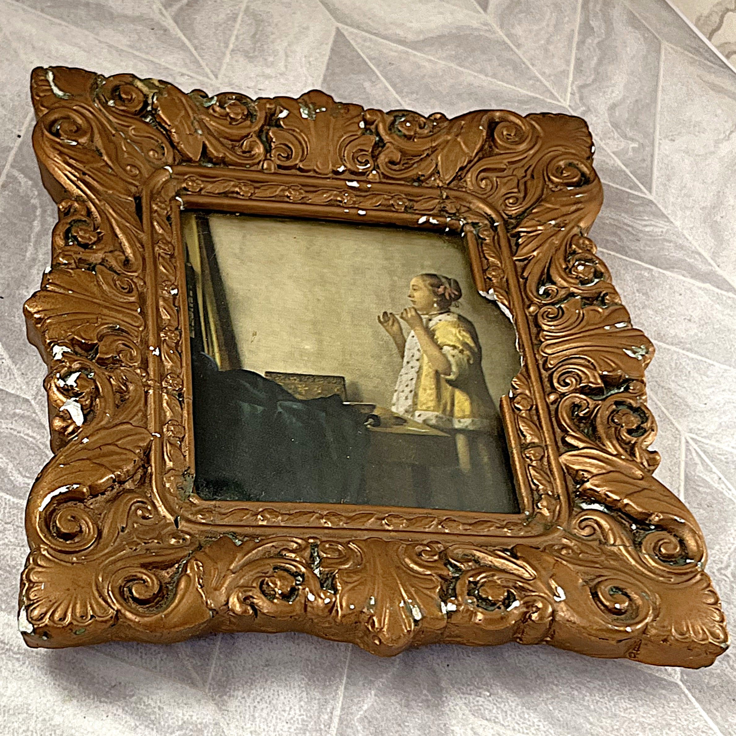 Bookshelf Art: Johannes Vermeer Print, Woman with a Pearl Necklace
