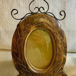 Frames: Baroque Leaf Wooden Frames with Wrought Iron Scrolls, 2