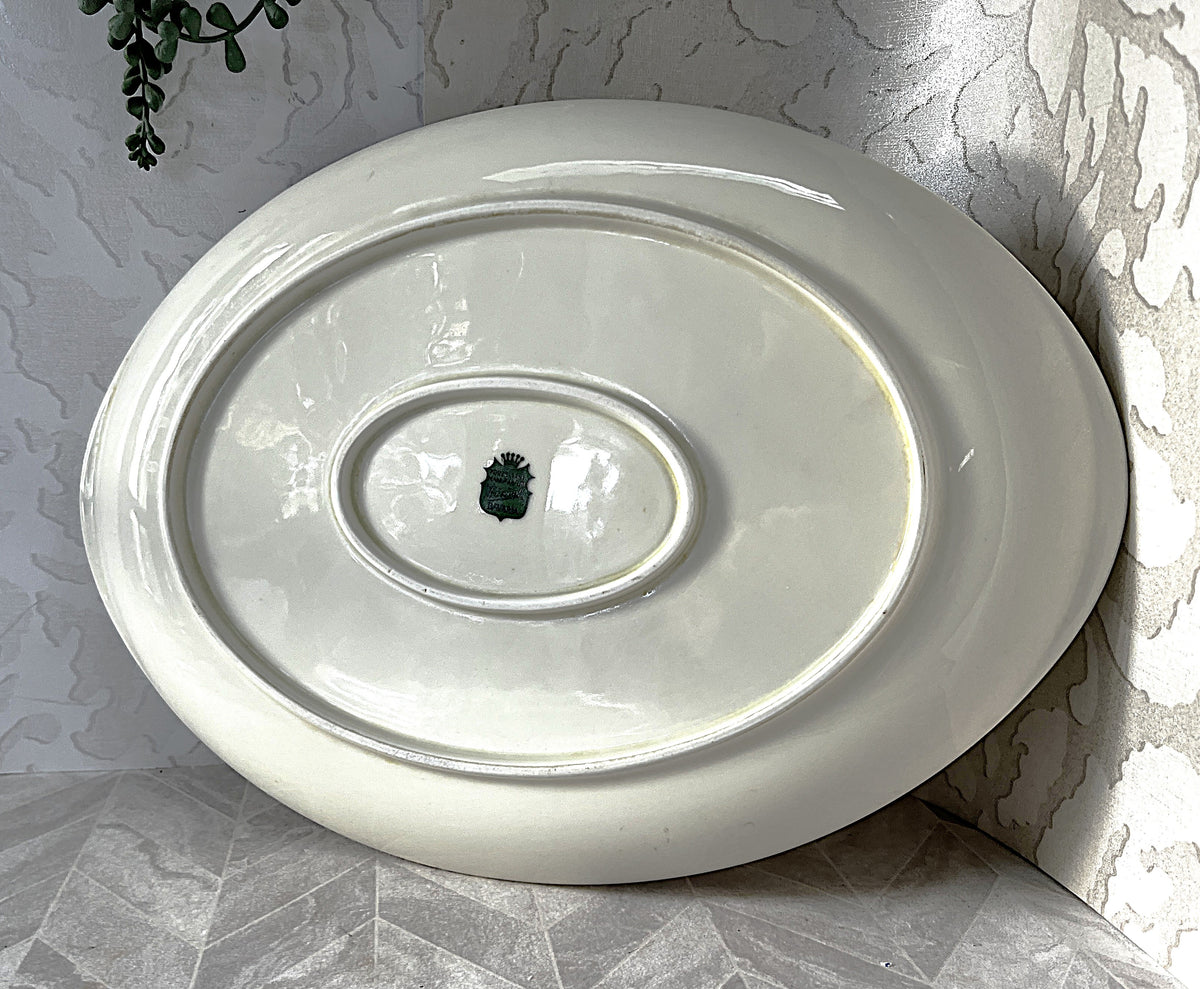 Dinnerware: Porzellan-Manufaktur Händel Bavaria Oval Fish & Dragonfly Serving Platter